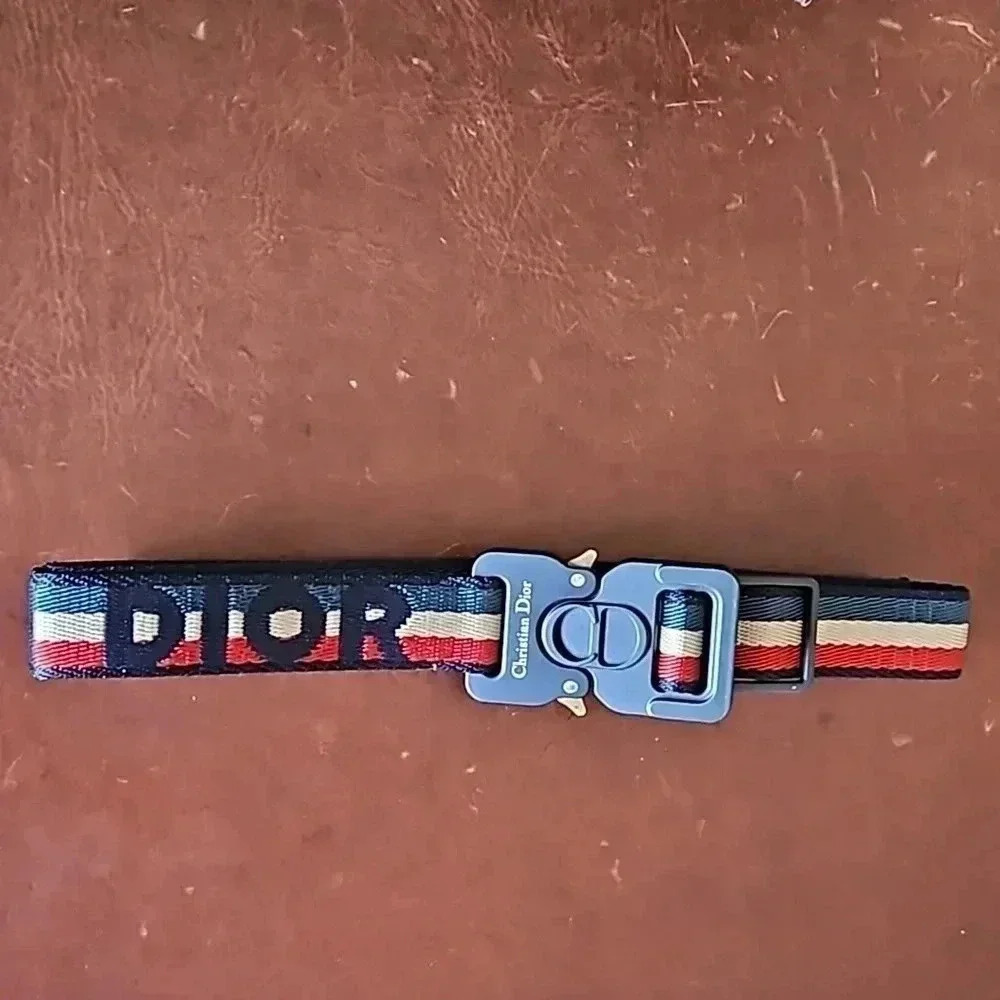 Christian Dior x Alyx Red, White & Blue Belt with Dust Bag